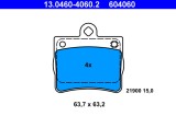 ATE 13.0460-4060.2 set placute frana,frana disc