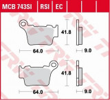 Set placute frana TRW MCB743SI &ndash; Husqvarna CR &ndash; WR &ndash; TE 125-610cc &ndash; KTM EXC &ndash; SX 125-530cc