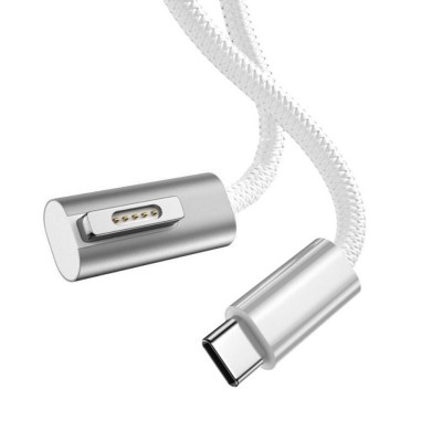 Cablu de &amp;icirc;ncărcare PD 100W 5A Tip-C Tata la conector magnetic Magsafe 2 Macbook Pro Macbook Air TKDI88I10-T foto