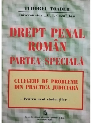Tudorel Toader - Drept penal roman - Partea speciala (editia 1995) T2 foto