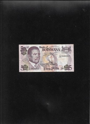Rar! Botswana 5 pula 1992 seria368063 foto