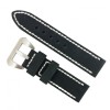Curea de ceas din piele naturala Neagra - 24 mm WZ2865, Time Veranda