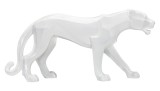 Mauro Ferretti Statuie In Forma De Pantera, Alba cm 70X18X32,5 | Aosom Romania