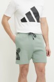 adidas pantaloni scurti x Mandalorian barbati, culoarea verde, JI5722