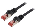 Cabluri de rețea S/FTP 6 litat Cu LSZH negru 5m 26AWG