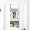 Oglinda Usa Neagra 40x80 cm vidaXL Sticla Aluminiu Decorativa Design Modern Minimalist