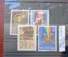 TS21 - Timbre serie - Elvetia - Helvetia 1978 Mi1116-8