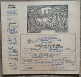 Dosar cu 25 certificate de cununie de la Biserica Sf. Dumitru Colentina anii &#039;50