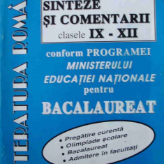 Literatura romana - Sinteze si comentarii clasele IXXII