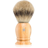 M&uuml;hle CLASSIC Silvertip Badger Olive Wood pamatuf pentru ras din par de bursuc 1 buc