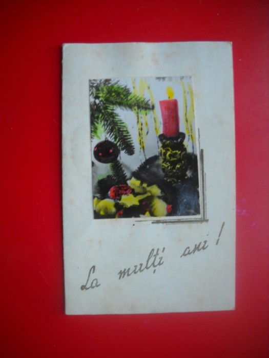 HOPCT 9065 -FELICITARE CRACIUN / ANUL NOU LILIPUT -2 FILE -CIRCULATA
