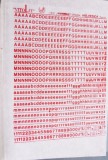 Lot de 12 de coli cu litere HELVETICA de 6 mm Tip 136 VITOLIT - IMP Oradea - anii &#039;80