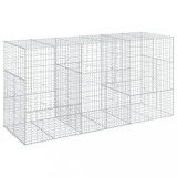 Cumpara ieftin Cos gabion cu capac, 300x100x150 cm, fier galvanizat