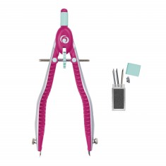 Compas Herlitz MyPen, setare rapida, roz / turcoaz