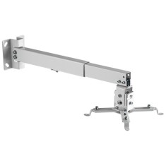 Suport proiector perete/tavan Cabletech cu brat telescopic, 20 kg, argintiu foto