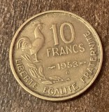 C50 - Moneda foarte veche - Franta - 10 franci - 1953