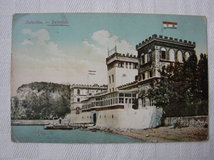 Carte postala circulata in 1911 - localitatea ZELENIKA, Muntenegru