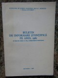 BULETIN DE INFORMARE STIINTIFICA PE ANUL 1982