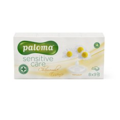 Batiste Hartie PALOMA, 4 Straturi, Parfum de Musetel, 8x9 cm, 8 Buc/Set, Servetele Uscate, Batiste Nazale Parfumate, Servetele Parfumate, Servetele Us foto