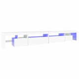 Cumpara ieftin Comoda TV cu lumini LED, alb, 290x36,5x40 cm