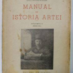 MANUAL DE ISTORIA ARTEI de G. OPRESCU , VOLUMUL II , 1946