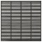Gard tip oblon, gri inchis, 180x180 cm, WPC
