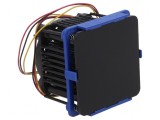 Radiator extrudat cu aripioare neagră
