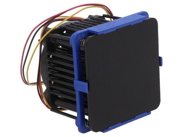 Radiator extrudat cu aripioare neagră