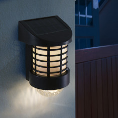 Lampa Solara LED de Perete, Lumina Alb Rece, Dimensiuni 19x12x10cm foto