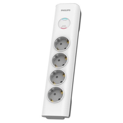 Prelungitor surge protector 4 prize 2m philips foto