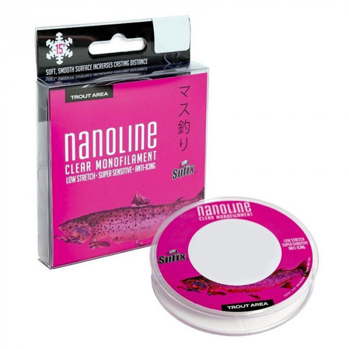 Sufix Nanoline Monofilament transparent 150 m/0,16 mm/2,5 kg