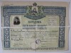 DIPLOMA DE BACALAUREAT , LICEUL &#039; B.P. HASDEU &#039; DIN BUZAU , 1945