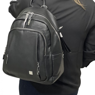 Ghiozdan tip rucsac de dama din Imitatie de Piele, Micutz&amp;reg;, Bine Compartimentat, Impermeabil, Usor, 28x34x15 cm foto