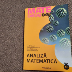 ANALIZA MATEMATICA CLASA A XII-A ION CHITESCU,SORIN RADULESCU 26/4