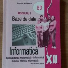 Informatica: Manual pentru clasa a 12-a- Mariana Milosescu