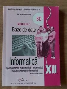Informatica: Manual pentru clasa a 12-a- Mariana Milosescu foto