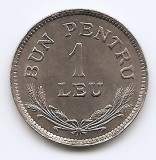 Romania 1 Leu 1924 - Monetaria Bruxelles, KM-46 aUNC - UNC !!! (1)