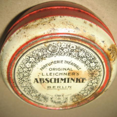 A342-I-Cutie veche Parfumerie Teatrala Abschminke Germania. Original L. Leichner