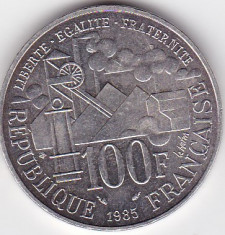 Franta 100 Franci francs 1985 foto
