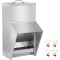 Hranitoare pentru pasari, Vivatechnix Otel galvanizat, 21x16x33 cm, Capacitate 5.2 kg, 4 x alimentatoare apa