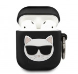 Karl Lagerfeld KLACA2SILCHBK Capac AirPods negru/negru silicon Choupette negru