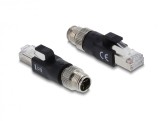 Adaptor M12 X-coded 8 pini la RJ45 T-T, Delock 90833