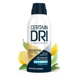 Spray antiperspirant Certain Dri Clinical Dry Spray Prescription-Strength, protecție 72 ore, parfum extra proaspăt, 119 ml