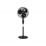 Ventilator cu picior Zilan ZLN-1204, 50 W, Diametru 40 cm, Telecomanda, Timer, Negru