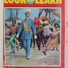 LOOK AND LEARN , REVISTA , COLEGAT DE 10 NUMERE APARUTE IN AUGUST - NOIEMBRIE 1974