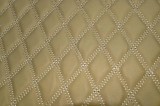 Material piele eco interior auto covorase tavita portbagaj Bej cusatura Bej, ALM