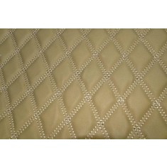 Material piele eco interior auto covorase tavita portbagaj Bej cusatura Bej