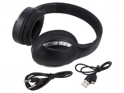 Wireless Headphones with Microphone Black USB B 10m foto