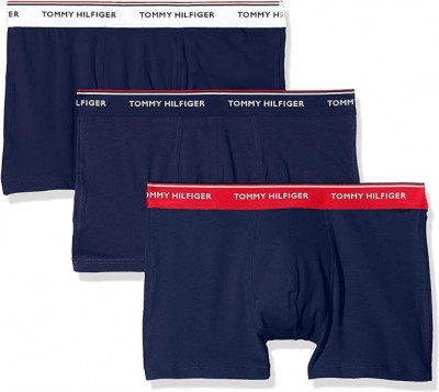 Boxeri Tommy Hilfiger pentru barbati, 3 pachete din bumbac, Marimea M (81-86cm), bleumarin - NOU foto