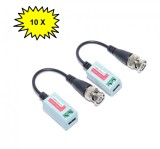 Cumpara ieftin Pachet 10 x set videobalun cu fir HD-CVI HDTVI AHD